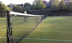 Grass courts ready for play

 